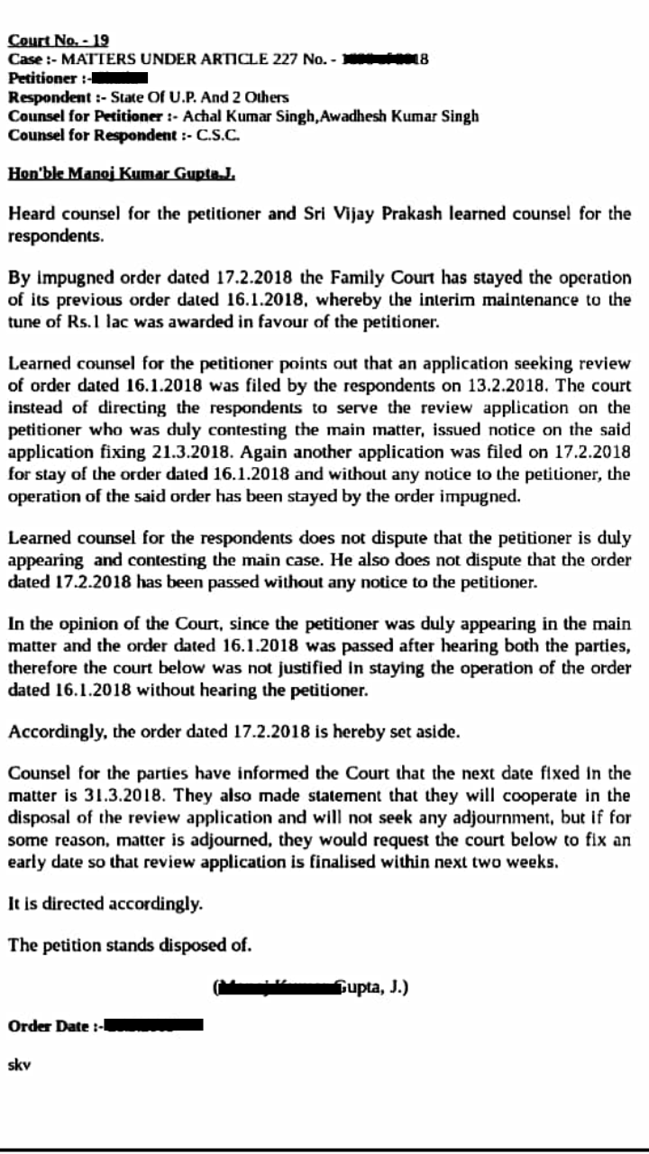 Maintenance of ₹ 1 Lakh to wife | Read order given below! 3