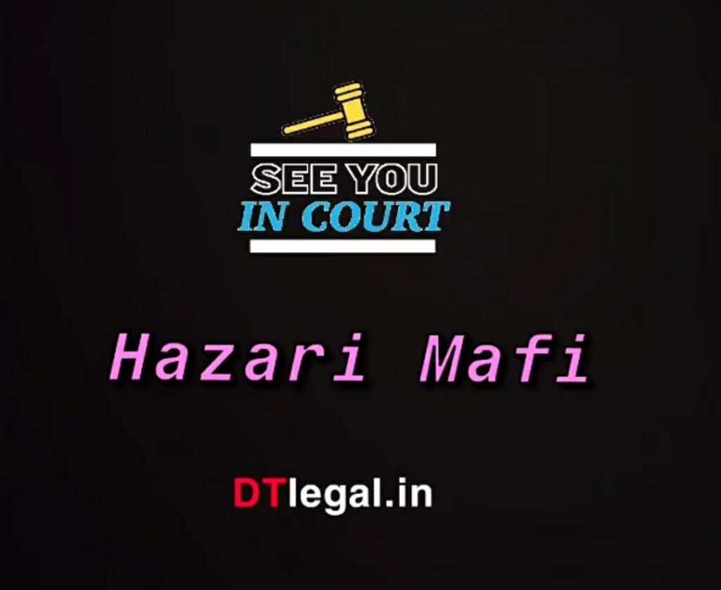 What is "Hazari Mafi"? | Must Know it 1
