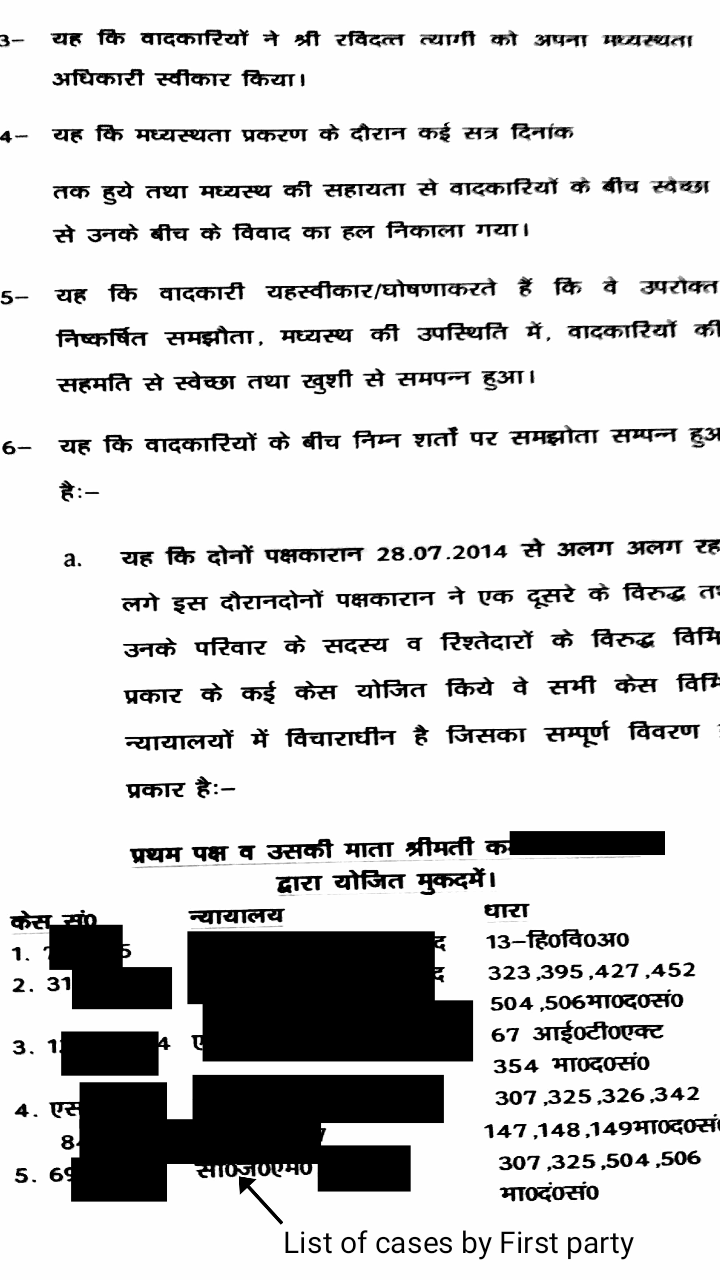 Mediation Settlement Agreement between Parties|See the agreement 13