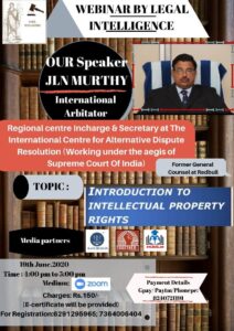 Webinar on “Introduction To Intellectual Property Rights” 4