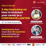 3-Day Boot Camp On How To Kick Start Career As A Corporate Lawyer By LawSikho 20
